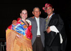 Nacho del R�o con el Pastor de Andorra y Beatriz Bernad