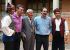 Nacho del Ro con Joaqun Carbonell, Jos Iranzo, El Pastor de Andorra
